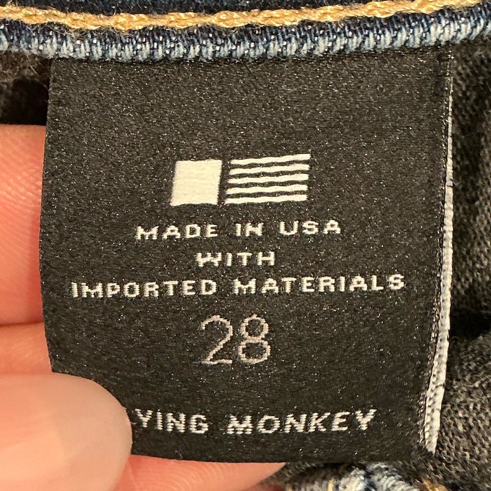 Flying Monkey Distressed Denim Skinny Jeans - Picture 6 of 7